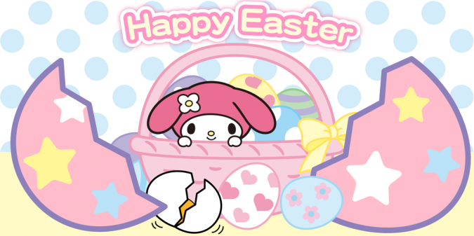 Кавайные пасхальные картинки