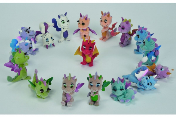 Новые коллекционные игрушки дракончики Safiras 