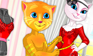 Игра Говорящие Друзья: Дизайн платья для кошки Анжелы