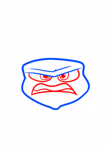 Как рисовать Гнев из мультфильма "Головоломка"