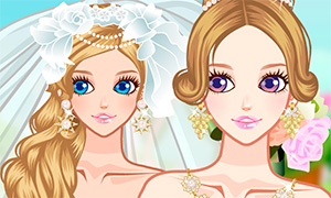 Игра для девочек: Свадебная одевалка и макияж