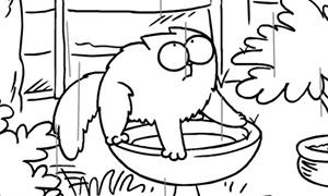 Мультфильм кот Саймона: Весенние ливни