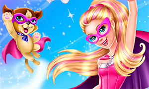 Игра для девочек: Барби Супер героиня