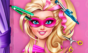 Игра Барби Супер Принцесса: Реалистичная прическа для супер героини