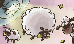 Игра: Три овечки в космосе