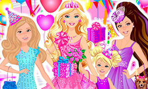 Игра Барби: Одевалка в честь дня рождения
