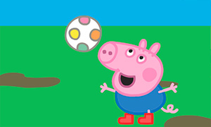 Игра Свинка Пеппа: Джордж и мячик