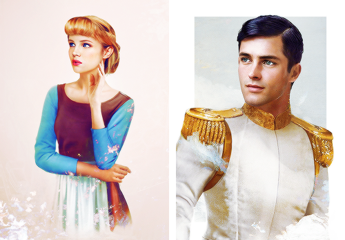 Реалистичные портреты Дисней принцесс и принцев