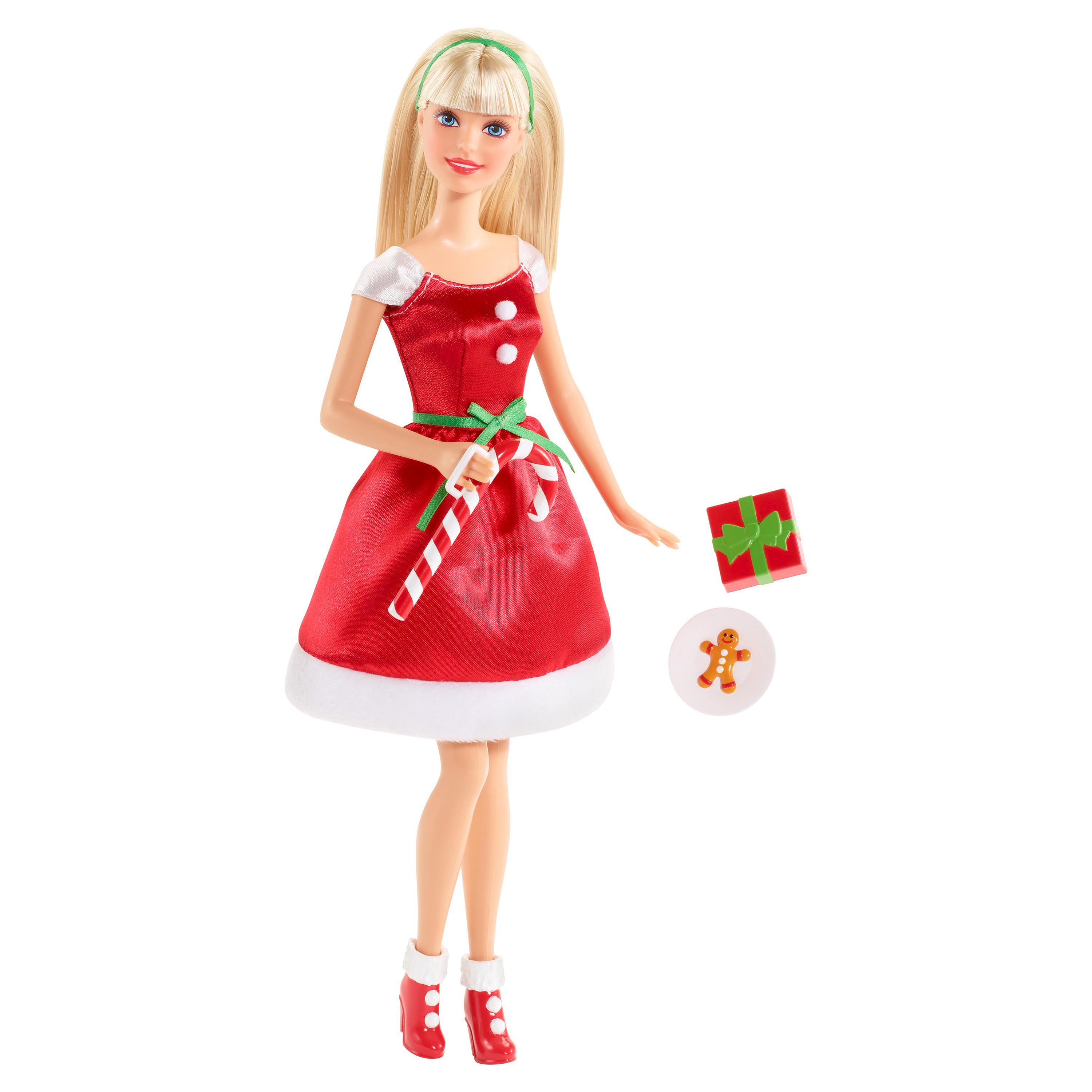 Подарок игрушка кукла. Барби Холидей 2015. Куклы Барби новый год. Кукла в Красном платье. Рождественские куклы Барби.