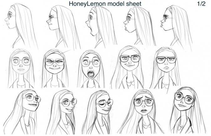 Как рисовать портрет Хани Лемон - подсказки модели