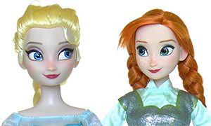 Куклы Эльза и Анна от Дисней из набора "Фигурное Катание"