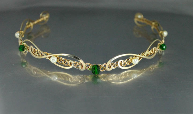 Ожерелья и тиары в эльфийском стиле