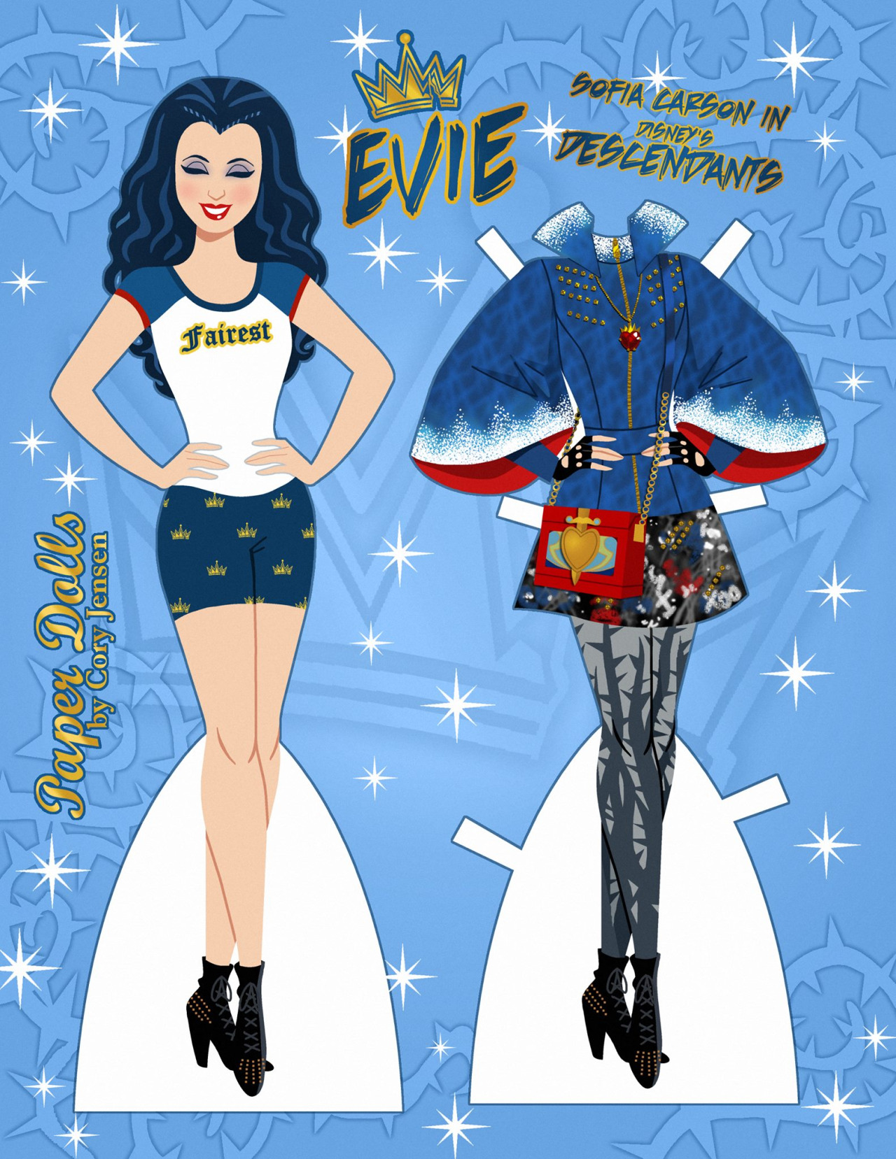 Descendants бумажные куклы ума
