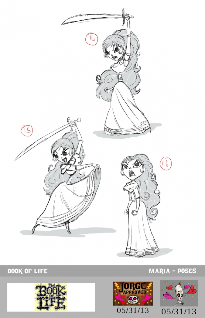 Мультфильм Книга Жизни: Концепт арты Марии