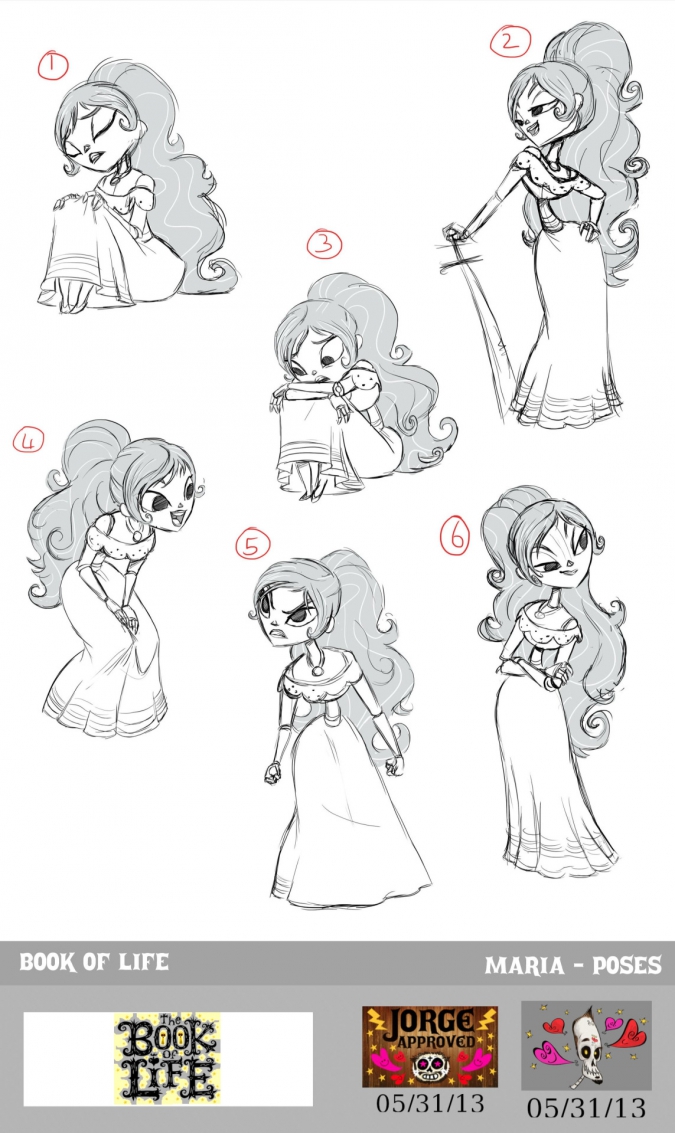 Мультфильм Книга Жизни: Концепт арты Марии