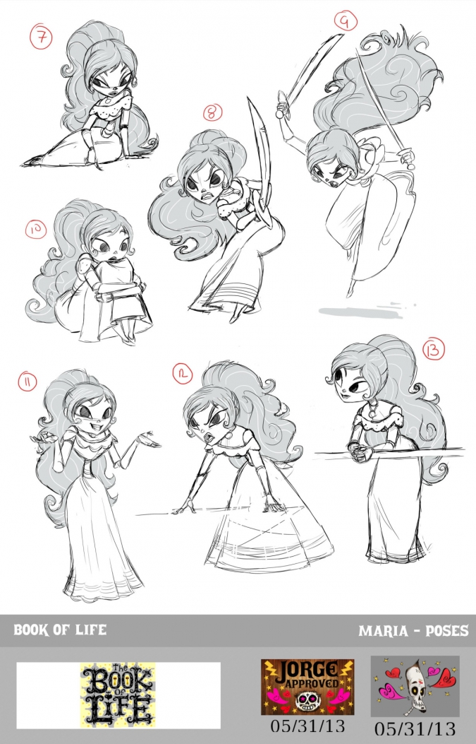 Мультфильм Книга Жизни: Концепт арты Марии