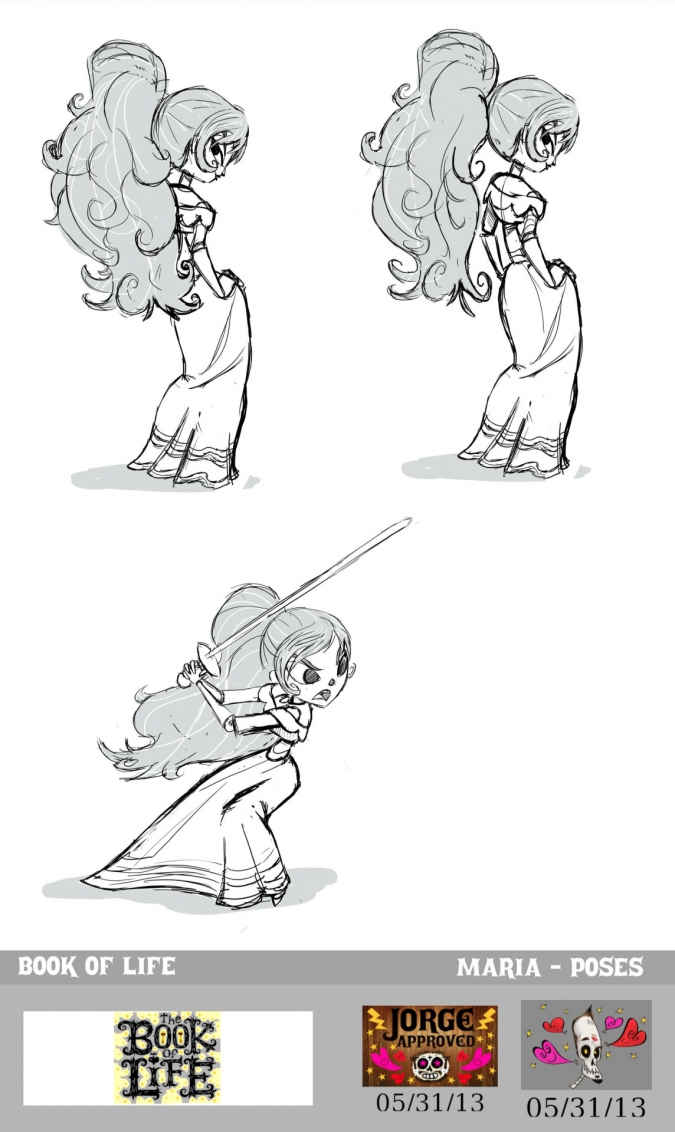Мультфильм Книга Жизни: Концепт арты Марии