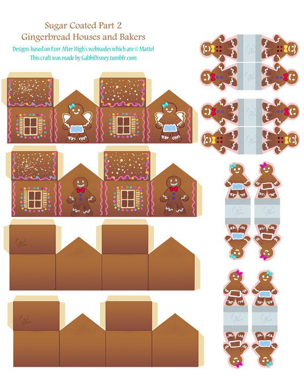 Поделки для кукол Эвер Афтер: Коробочки и пряничные человечки Sugar Coated 