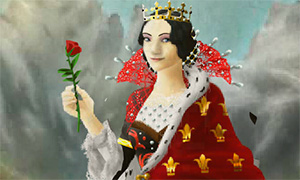 Игра для девочек: Создай портрет королевы