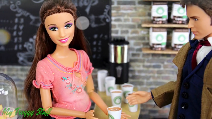 Поделки: Делаем стаканчик кофе в стиле Starbucks для кукол