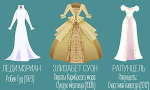 Свадебные платья героинь Дисней: Илюстрации