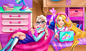 Игра для девочек: Укрась комнату Дисней Принцесс