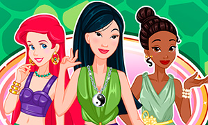 Игра для девочек: Дисней Принцессы натуральный стиль