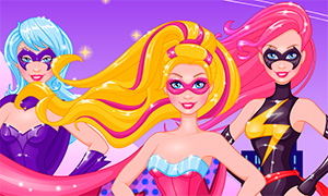 Игра для девочек: Барби супер героиня - милая и коварная