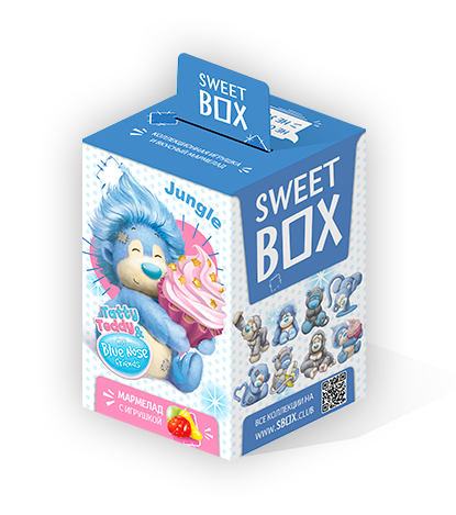 Обезьянки My Blue Nose Friends SWEET BOX  («Свитбокс»): Игрушка в коробочке со сладостями