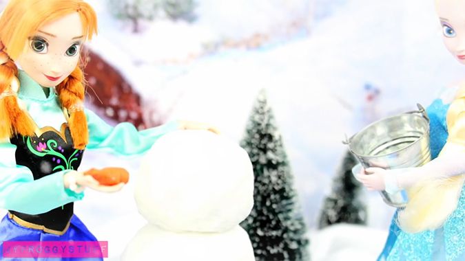 Как сделать снеговика для кукол