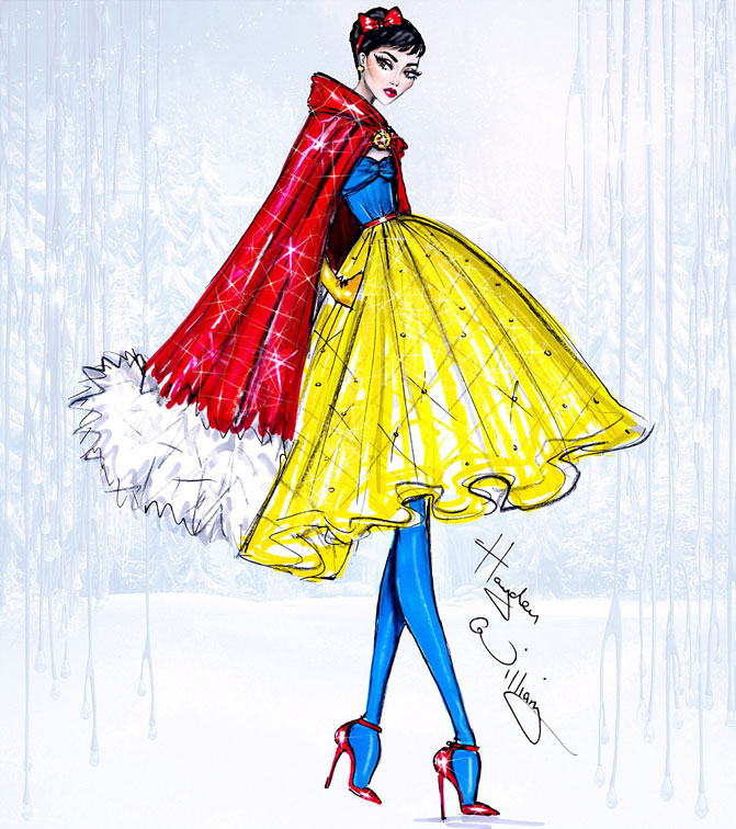 Дисней Принцессы в дизайнерских зимних нарядах