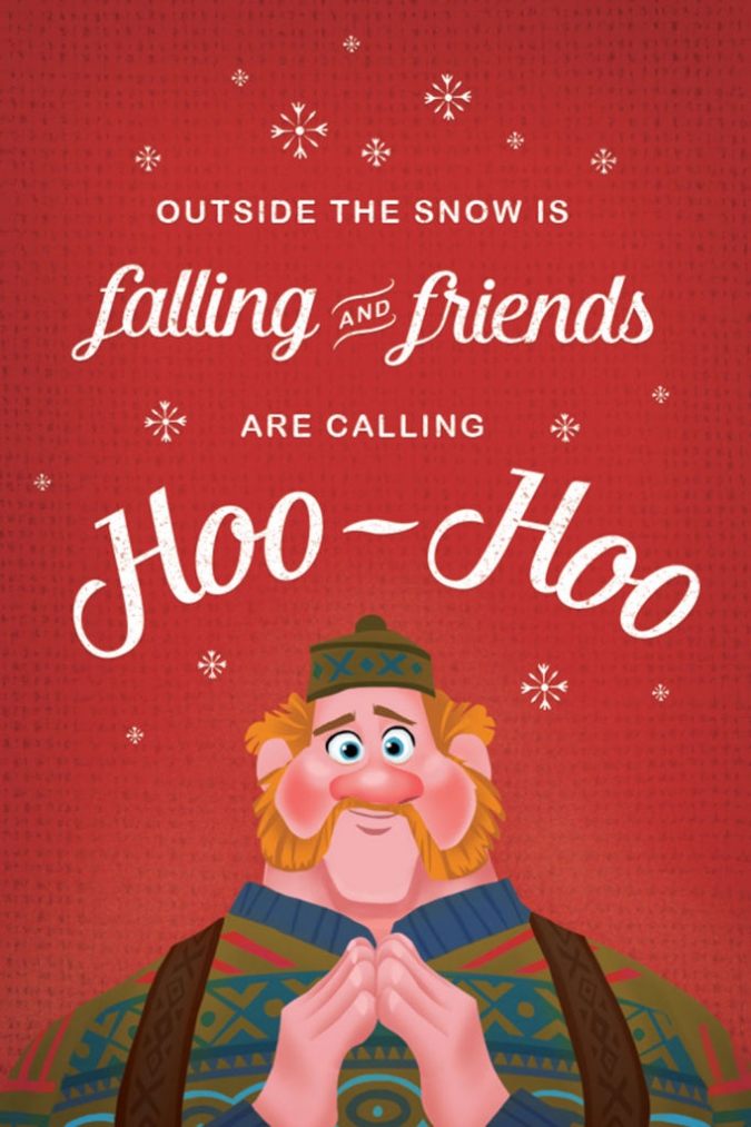 Холодное Сердце: Новогодние открытки от Дисней