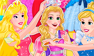 Игра Дисней Принцессы: Принцессы блондинки идут за покупками