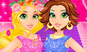 Игра для девочек: Рапунцель блондинка и брюнетка