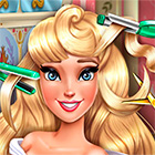 Игра: Реалистичная парикмахерская для принцессы Авроры