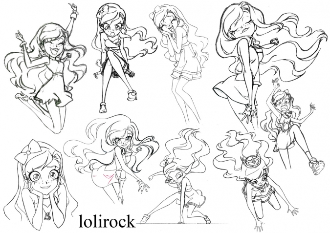 Лолирок: Рисунки художника дизайнера персонажей