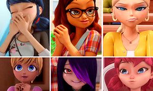 Леди Баг и Супер-Кот: Анимации с девушками