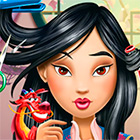 Игра для девочек: Реалистичная парикмахерская Мулан