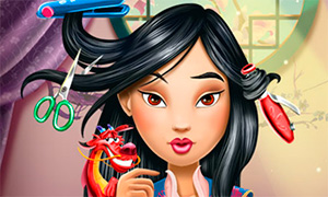 Игра для девочек: Реалистичная парикмахерская Мулан