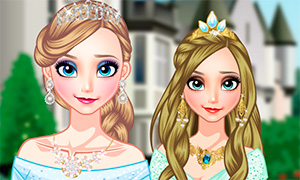 Игра для девочек: Корона и наряд для Эльзы