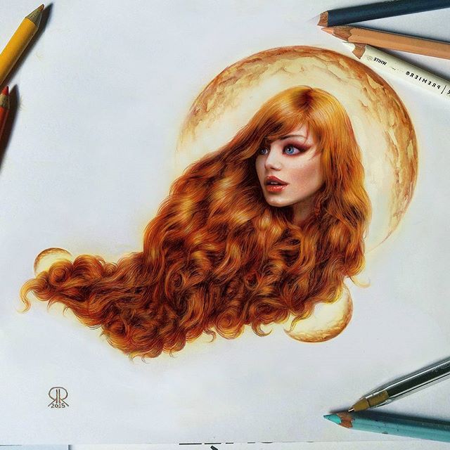 Когда художник рисует просто волшебные волосы