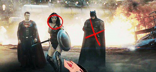 Лама Кузко подправляет кадр фильма Бэтмен против Супермена