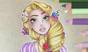 Красивейшие рисунки Дисней Принцесс