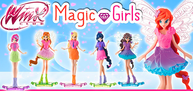 Новые фигурки Winx Magic Girls со сменными нарядами