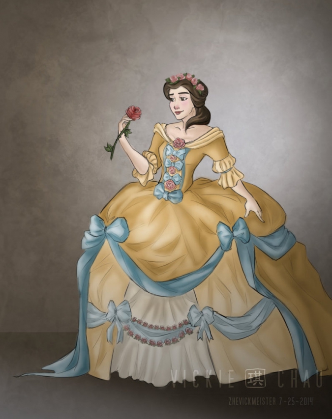 Дисней Принцессы в исторически верных свадебных платьях