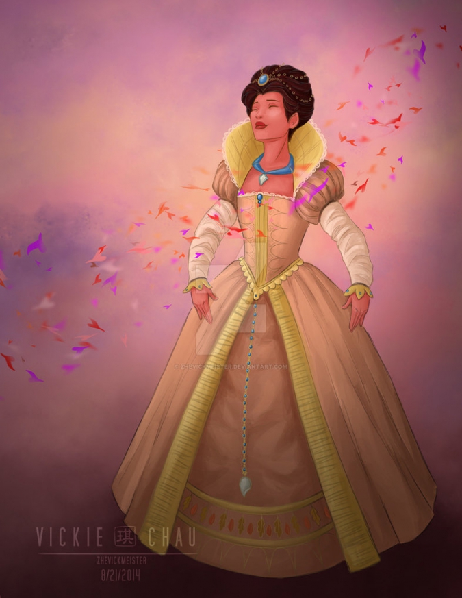 Дисней Принцессы в исторически верных свадебных платьях