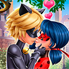 Игра для девочек: Леди Баг целует Супер-Кота