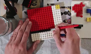 Самый необычный стоп моушен: Рисунок кубиками Лего