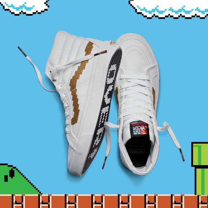 Vans и Nintendo выпускают общую коллекцию  в стиле 8-битных игр