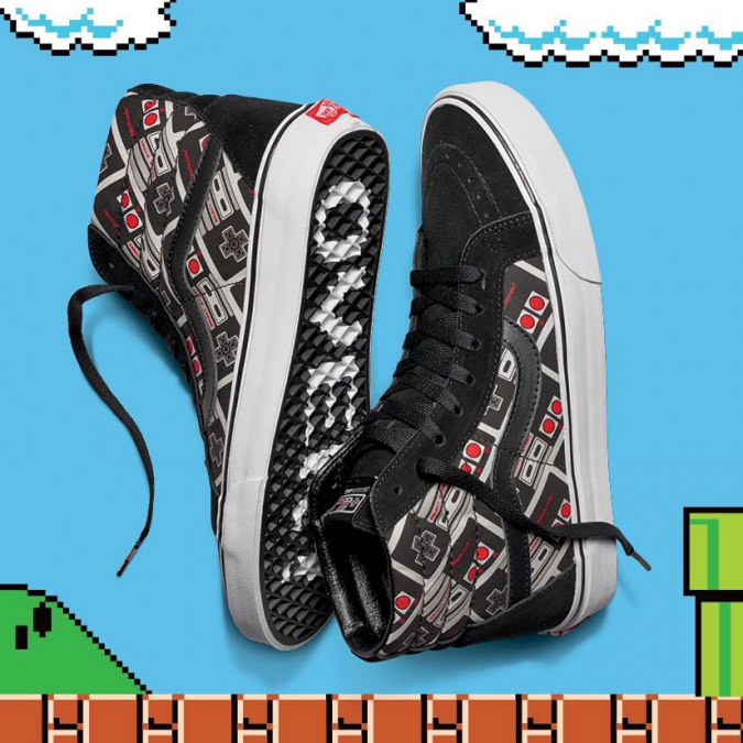 Vans и Nintendo выпускают общую коллекцию  в стиле 8-битных игр